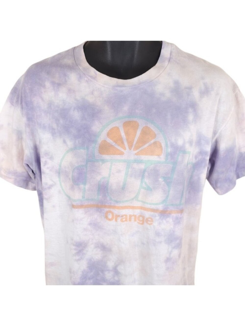 Orange Crush T Shirt Mens Size Medium Purple Soda Snack Tee Tie Dye